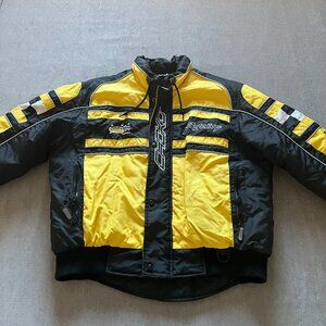 Choko Design Snowmobile Jacket Men XL Yellow Hot Rider Pro Racing Insulated